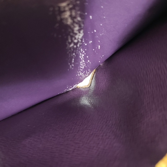 LV LOUIS Vuitton LA KOBE Edition Yellow Purple Epi Leather compact Wallet - Picture 5 of 13